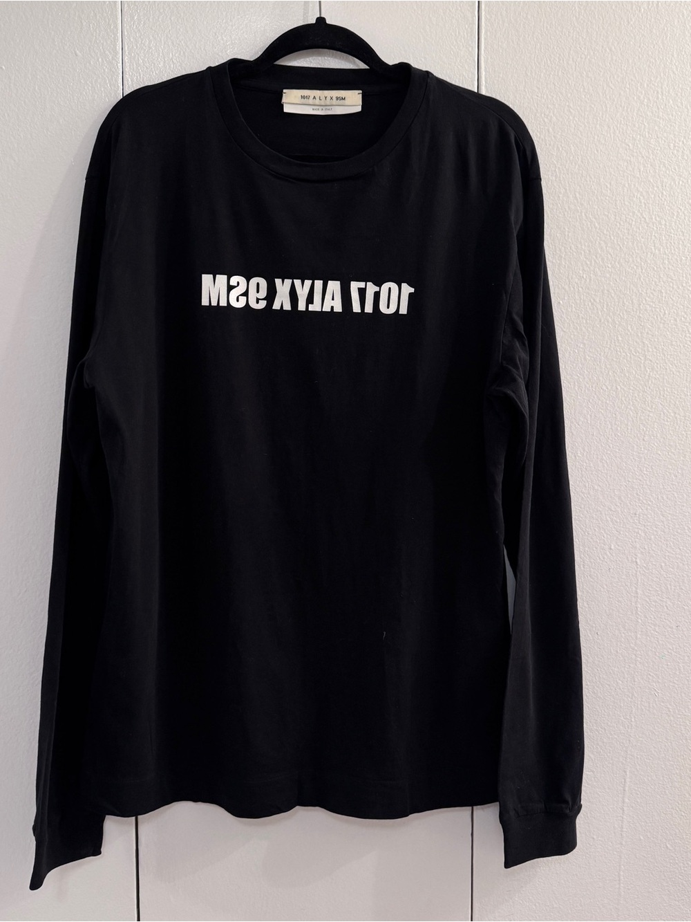 1017 ALYX 9SM Long Sleeve Tee Black